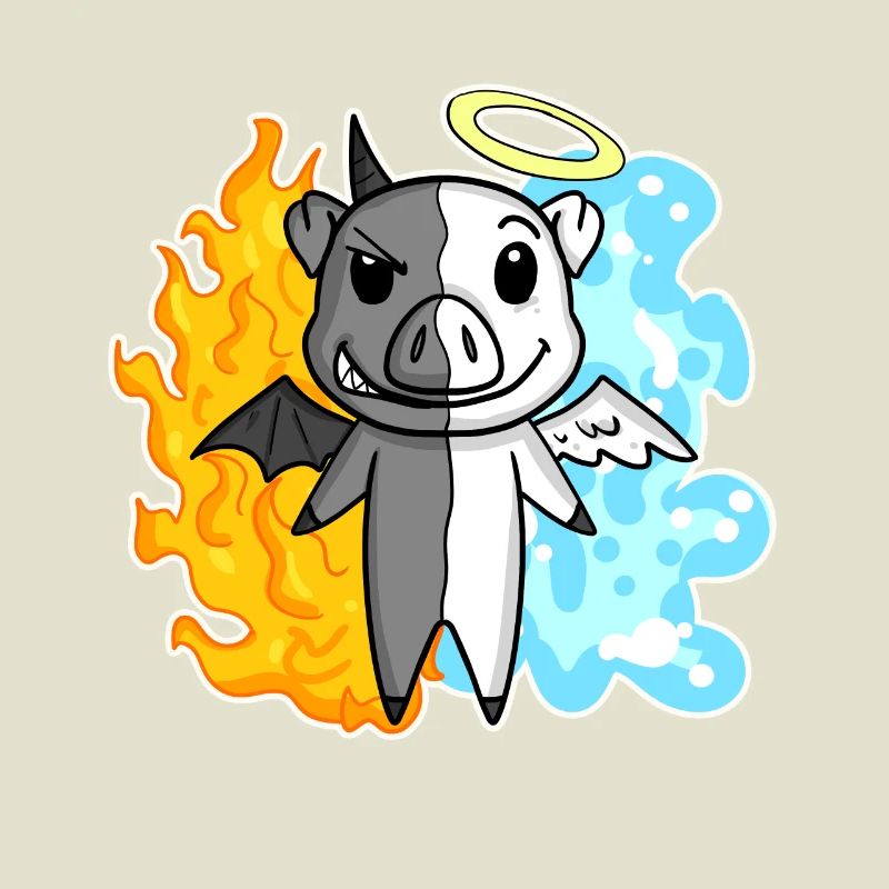 Pig - Angel and Devil