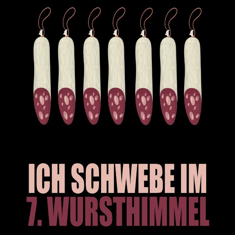 Humorvolle Wursthimmel Illustration