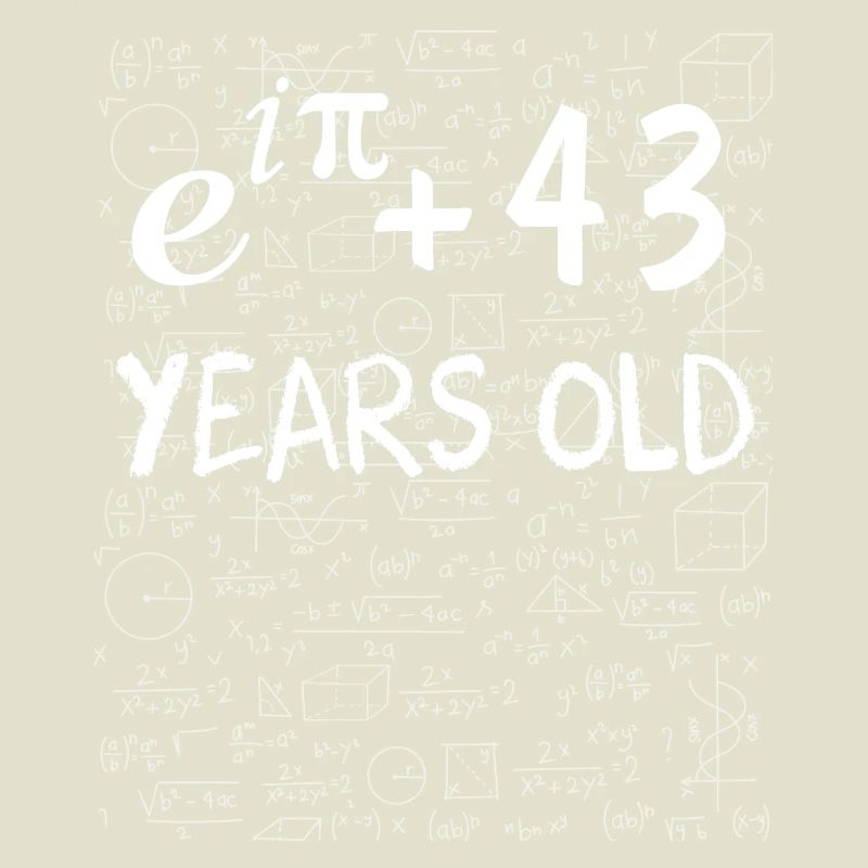 42nd Birthday 42 Years Euler Identity Math Gift