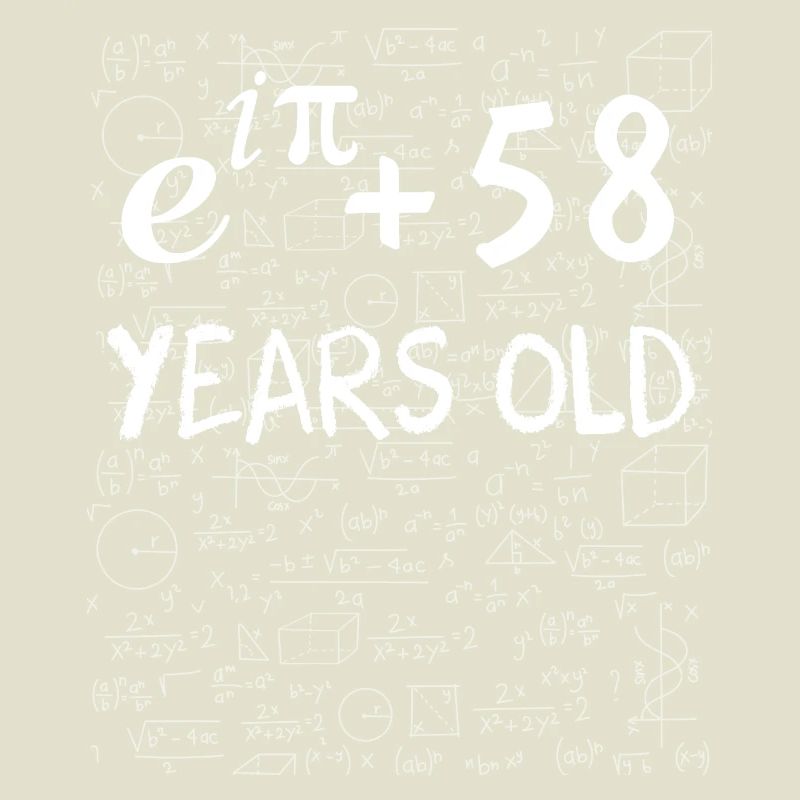 57th Birthday 57 Years Euler Identity Math Gift