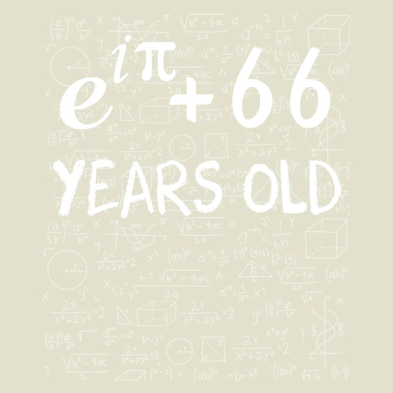 65th birthday 65 years Euler Identity math gift