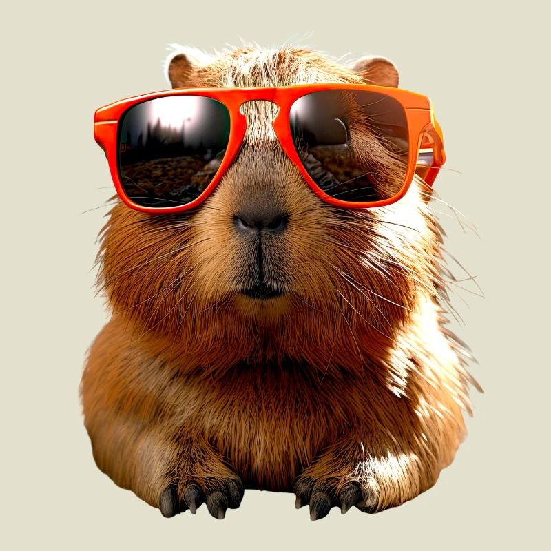 Capybara Sunglasses Be Capy Capybara Rodent