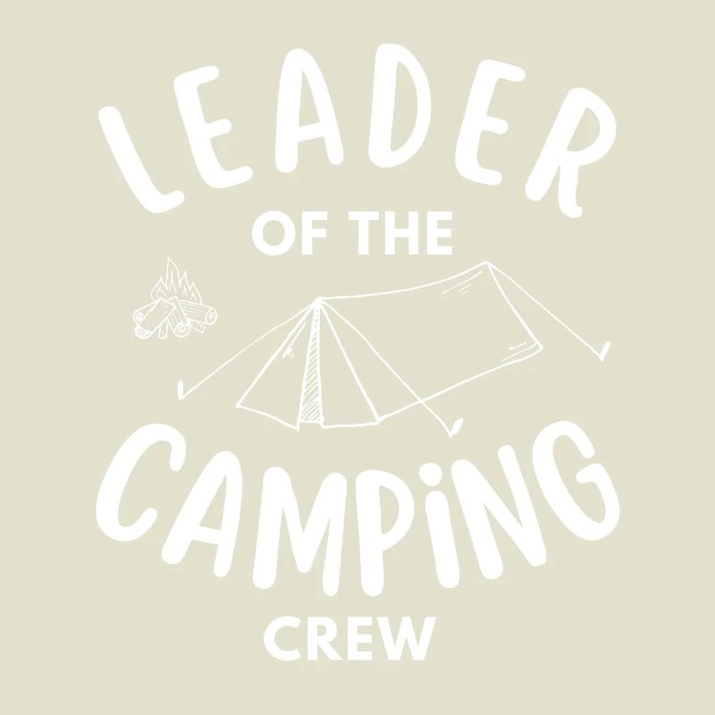 Chef de l’équipe de camping drôle