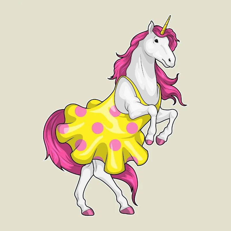 Einhorn Polka Dots Kleid