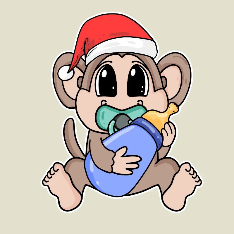 Singe bébé Noël
