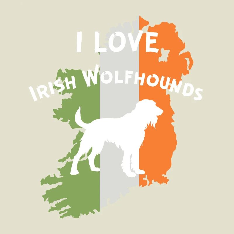 Aperçu du lévrier irlandais avec motivation du drapeau