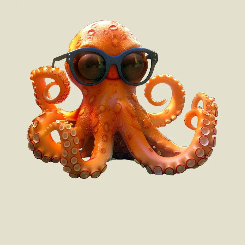 Octopus Small Octopus Cuttlefish Cute Octopus