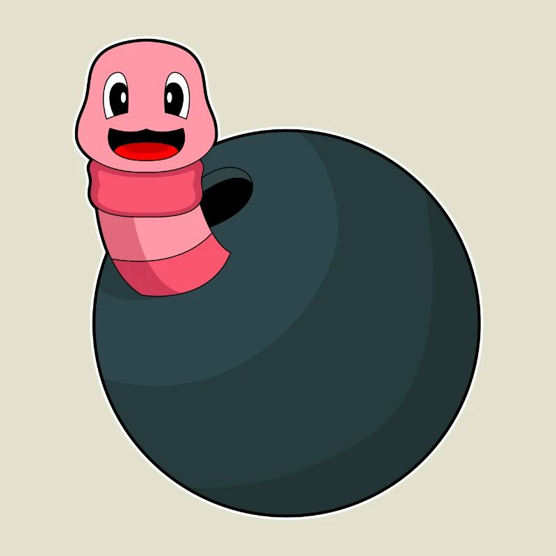 Worm Bowling Boule de bowling
