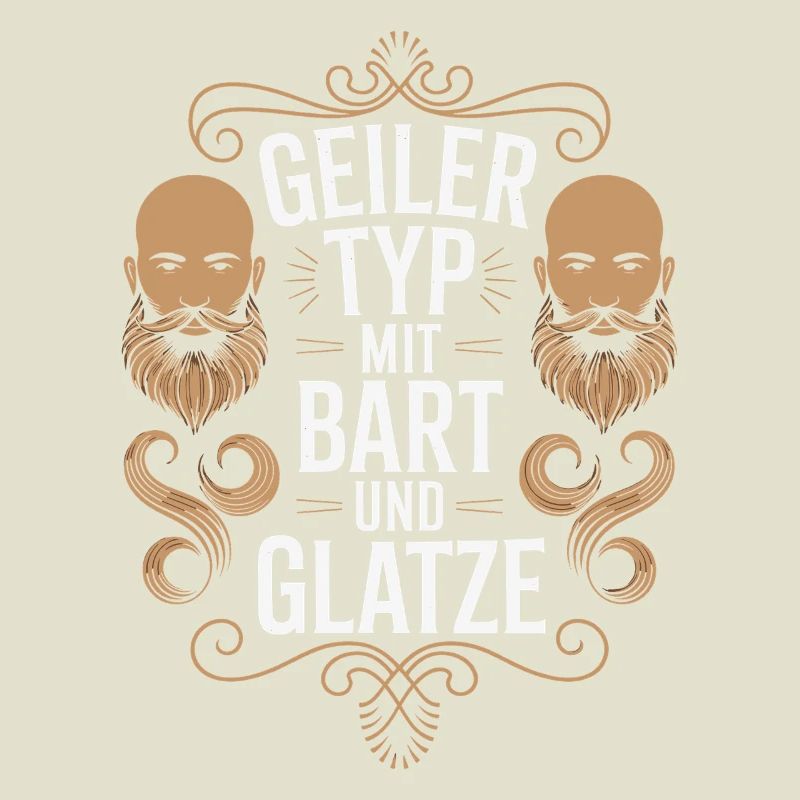 guy with beard & bald head beard wearer