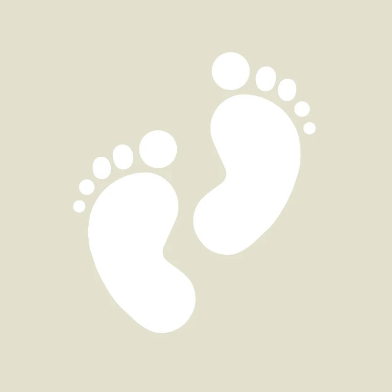 Empreinte de bébé, pieds de bébé