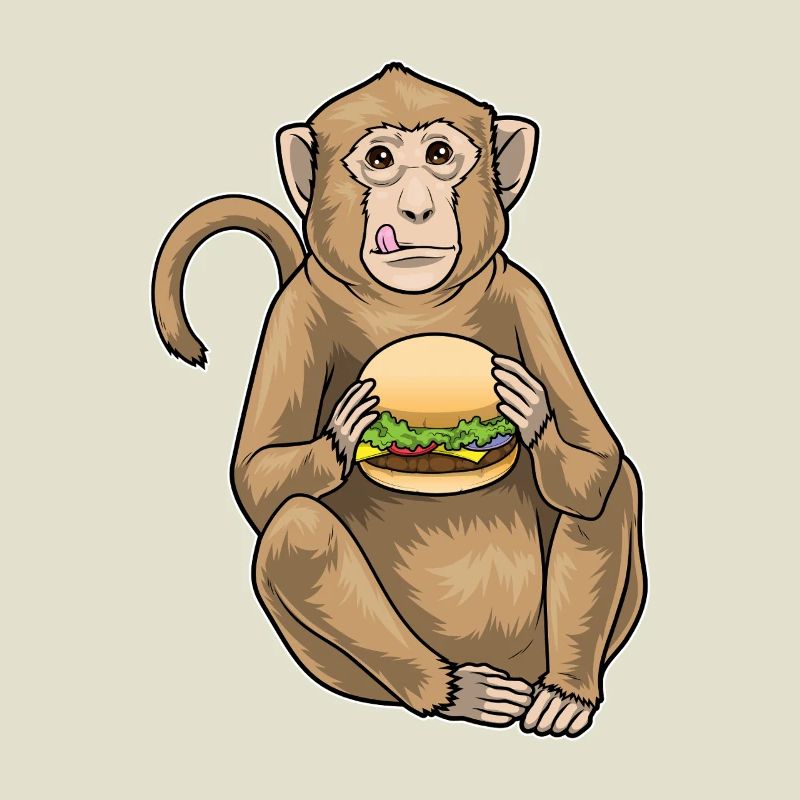 Cheeseburger de singe
