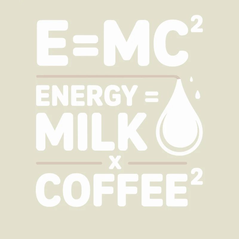 E=MC2 Physics Saying Caffeine Nerd Energy Coffee