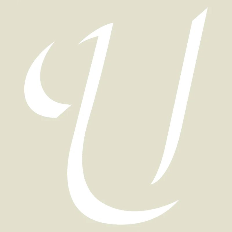 Elegantes Letter U muster mit dynamischer Form