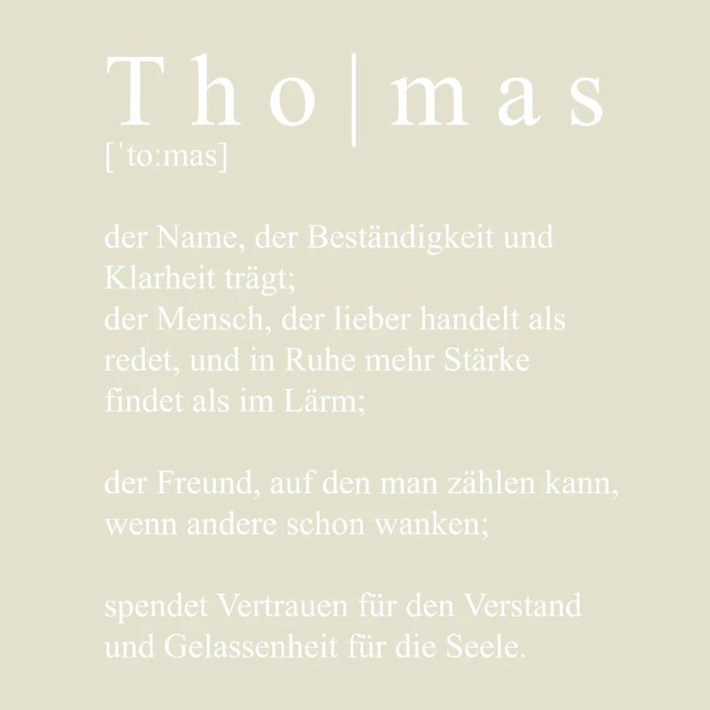 Thomas Definition Typography