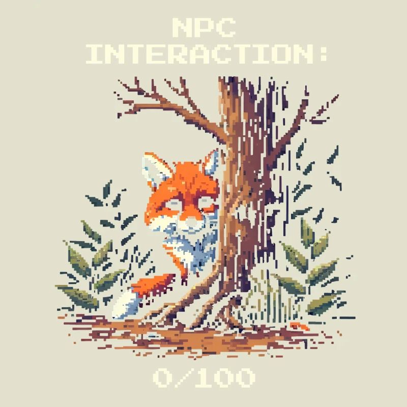 NPC Interaction: 0/100 | Introversion humor