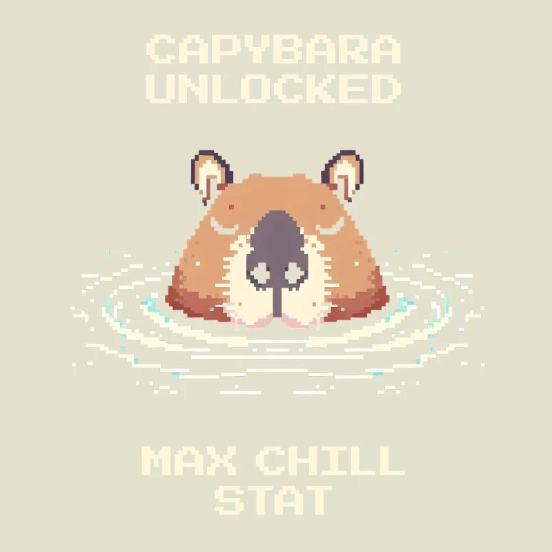 Capybara débloqué – Max Chill | Mème