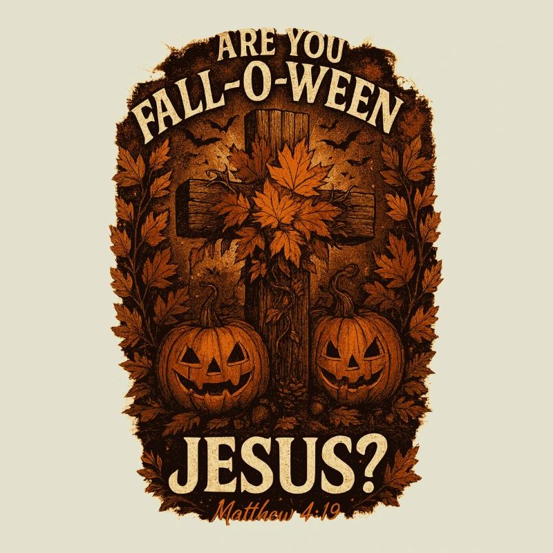 Êtes-vous Fall-O-Ween Jésus Halloween Automne