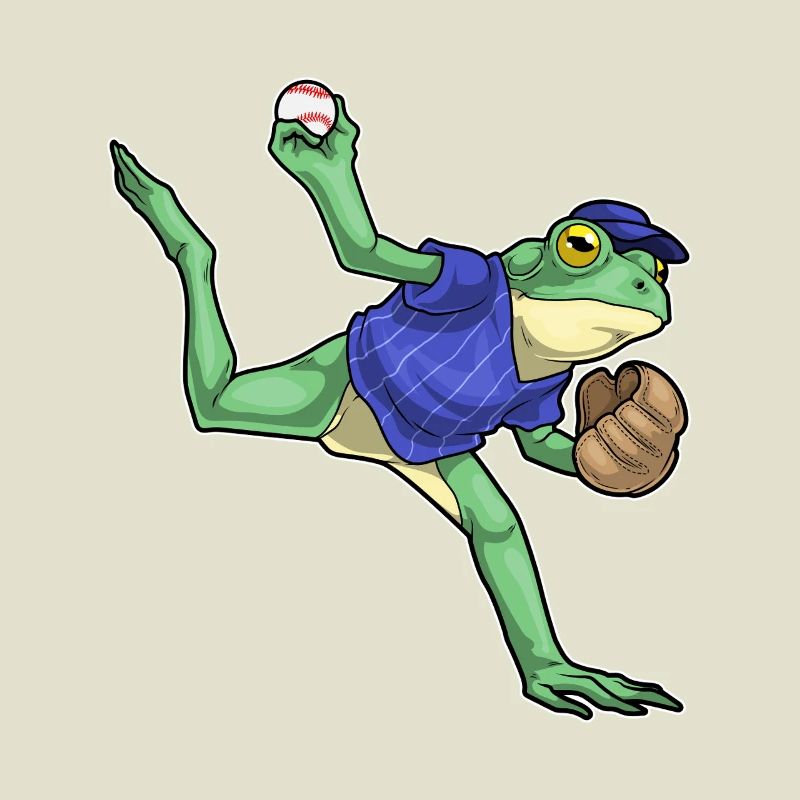 Frosch Baseball Baseballhandschuh
