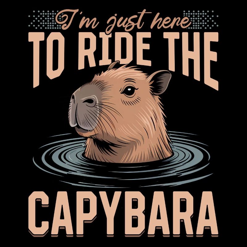 Funny aesthetic Kawaii Capybara