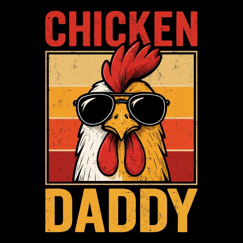 Chicken Daddy Retro Sunset