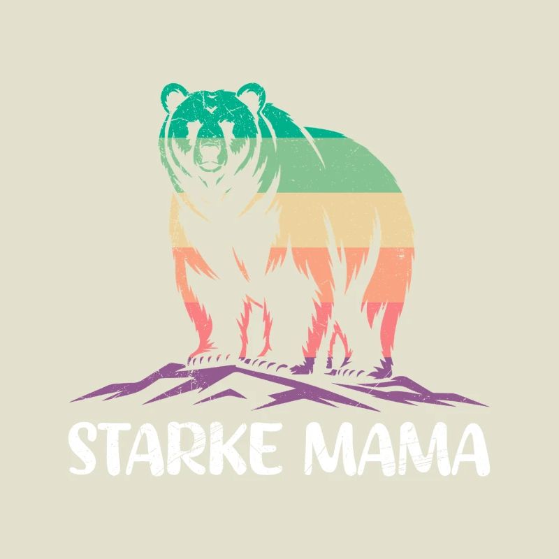 Werdende Mutter BÄREN STARKE MAMA Lustiges