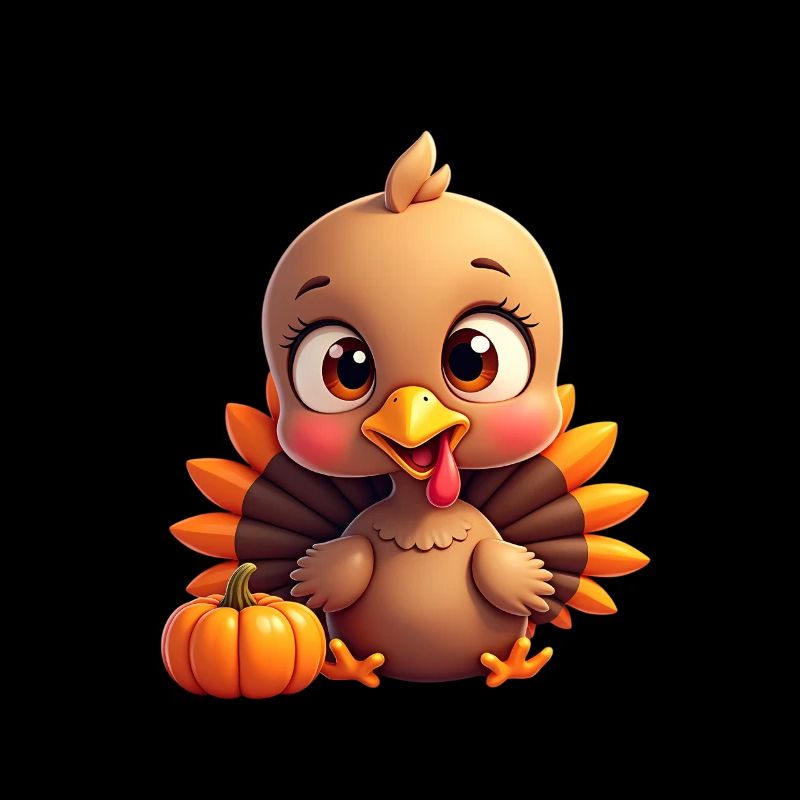 Bébé dinde de Thanksgiving