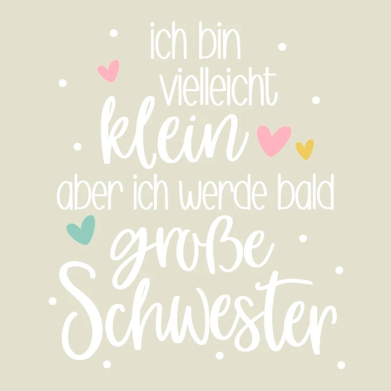Ich bin klein aber ich werde bald große Schwester 