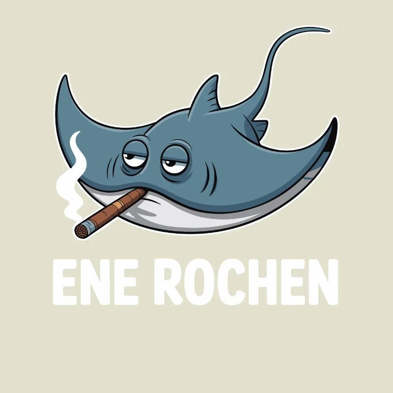 Ene Rochen Raucher Spruch Zigarette Kippe Rauchen