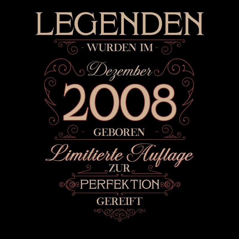 18th Birthday Legend December Vintage 2008