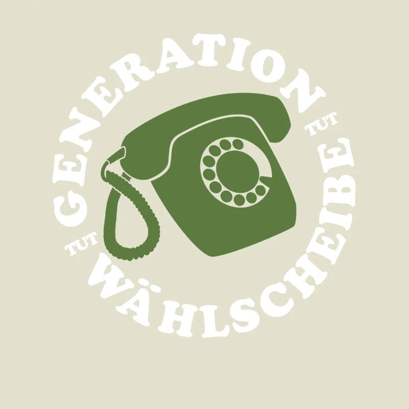 Generation Wählscheibe Festnetz Telefon
