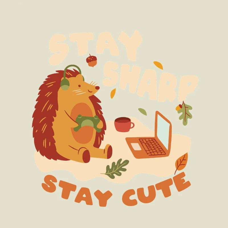 Igel Tag Hedgehog Day Stay Sharp Stay Cute