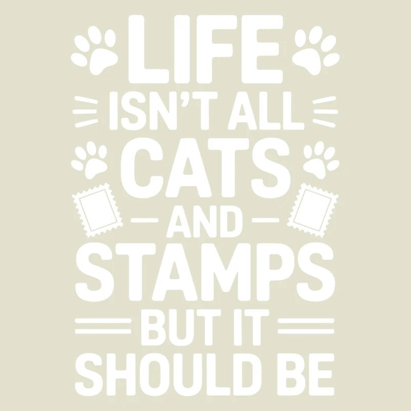 Briefmarken Spruch Katze Witz Briefmarken Geschenk