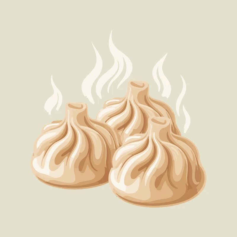 Steaming dumpling design