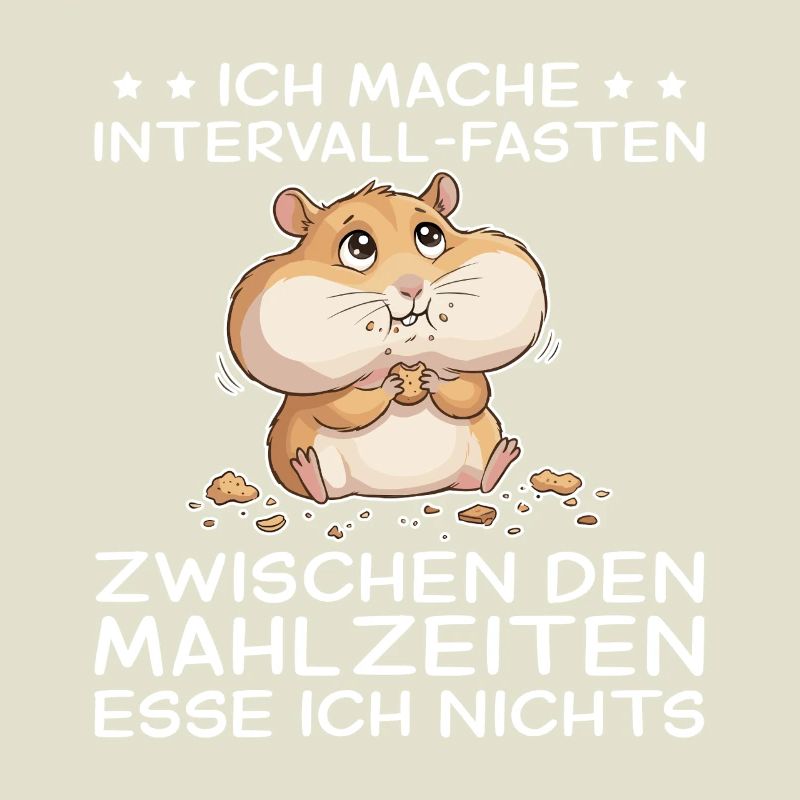Funny hamster: intermittent fasting between snacks
