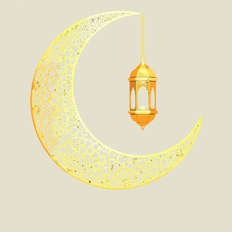 Ramadan Crescent Moon Eid Mubarak
