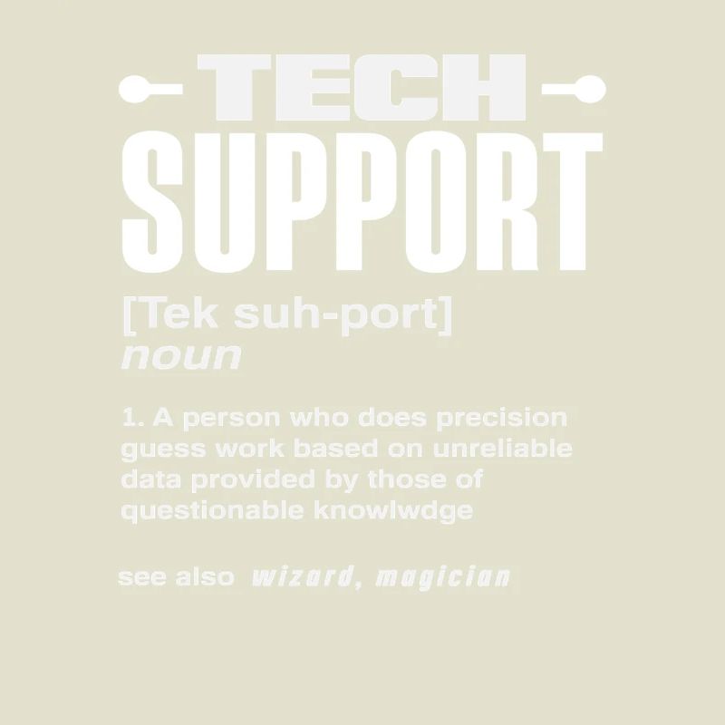 Funny Tech Support Definition Magician IT