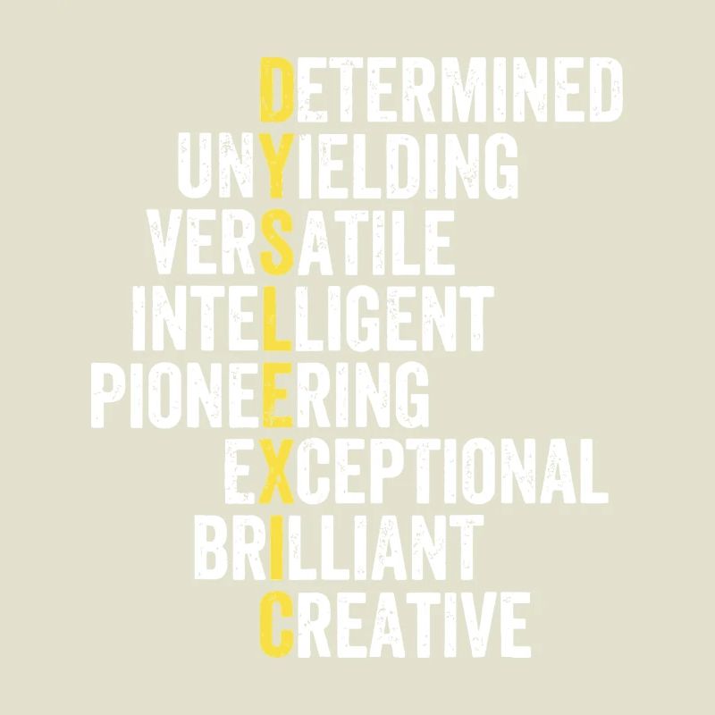 Yellow Accent Adjective Stack