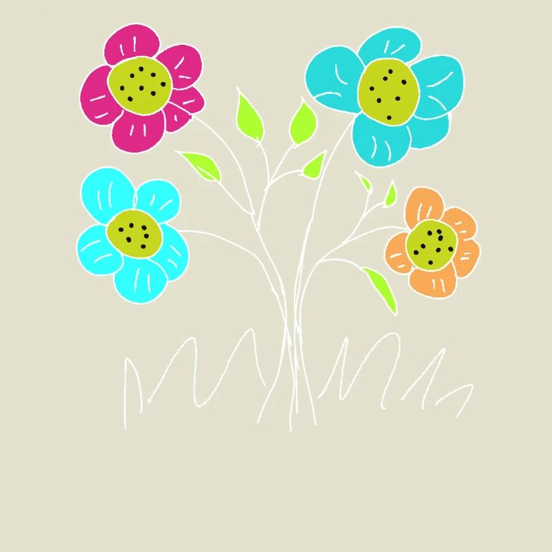 Flore du Jardin de Fleurs Joyeuses