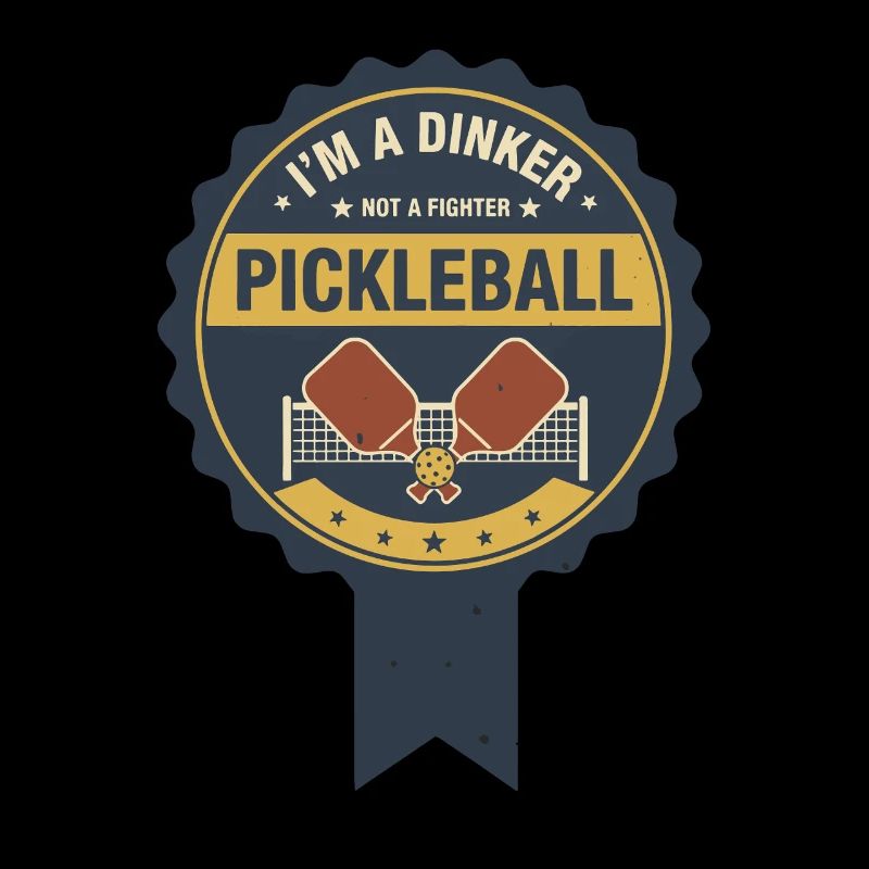 Pickleball-lustiger Spieler Ich bin ein Dinker, kein Kämpfer