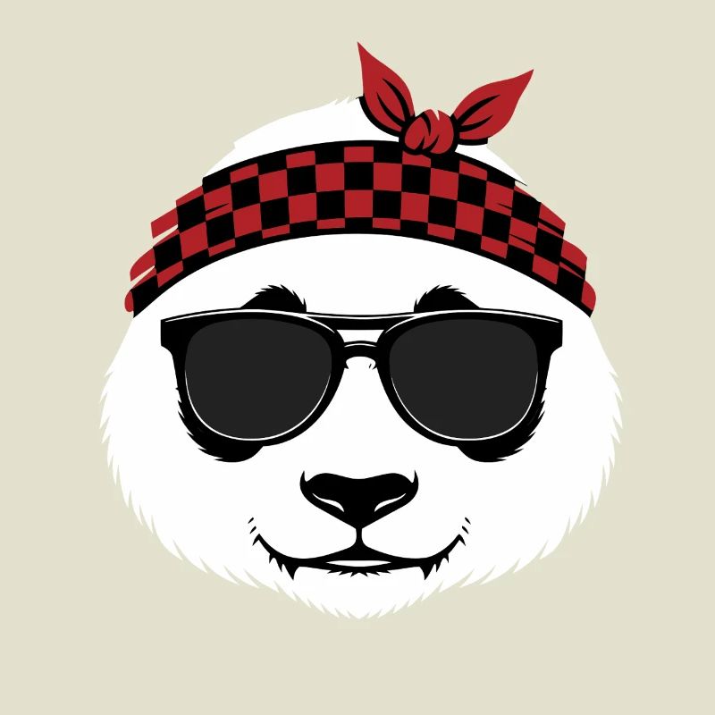Cool Panda Bear Sunglasses