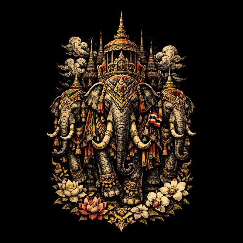 Thailand Thai Pride Elephants