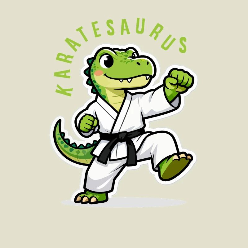 Karaté Karate Dinosaure T-Rex Karatesaurus