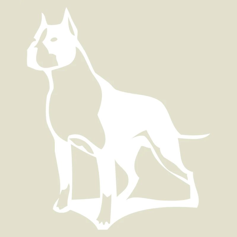 A pit bull that protects its territory