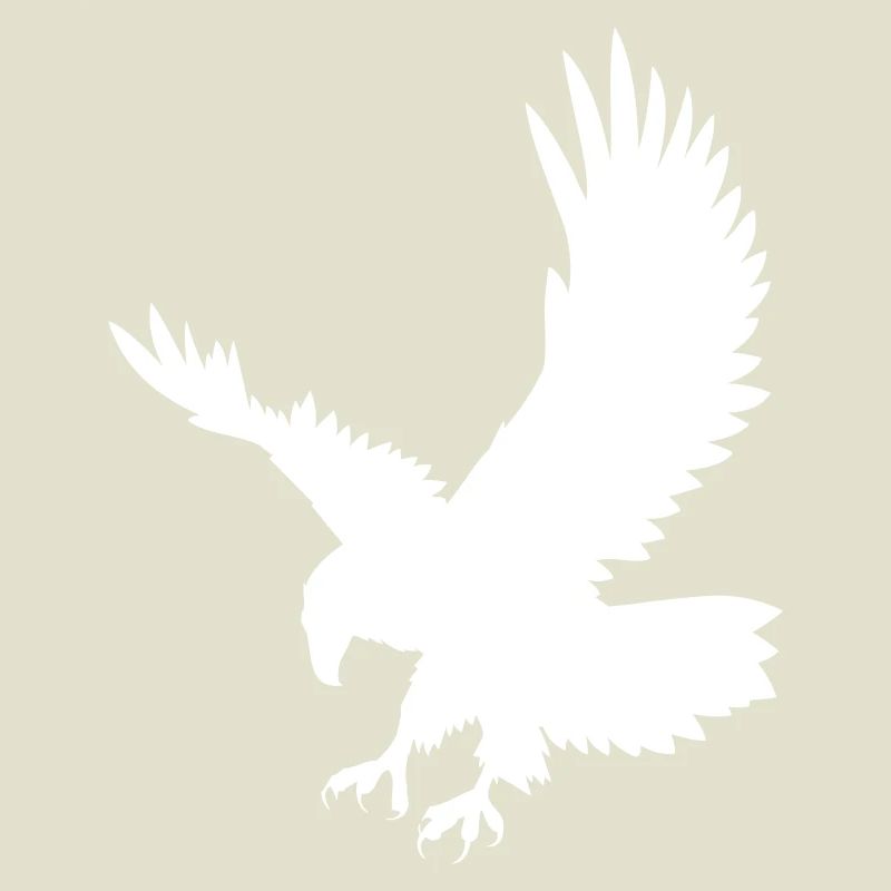 An eagle chasing its prey