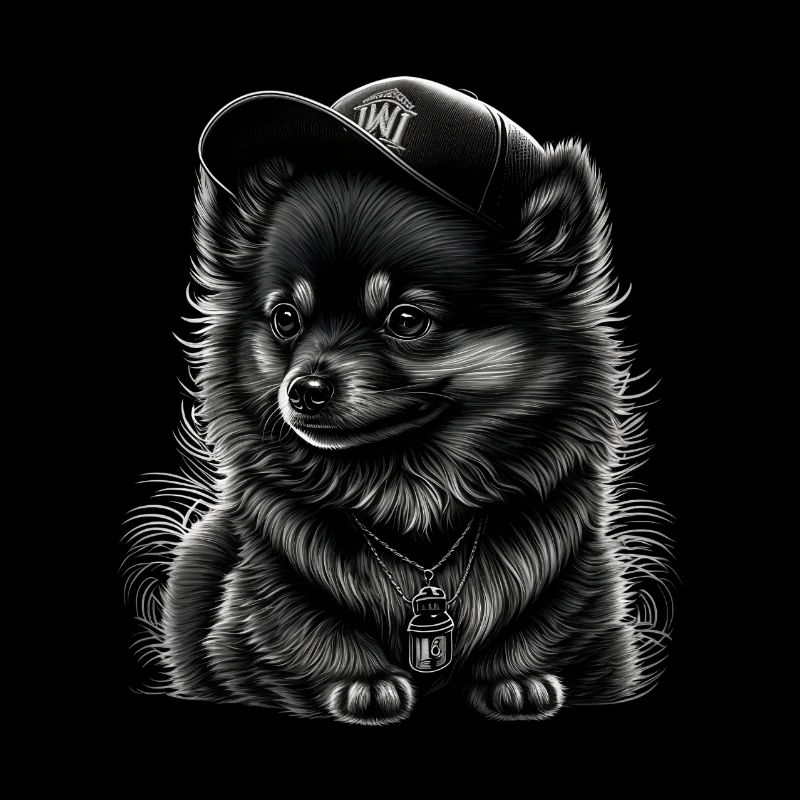 Spitz nain à casquette