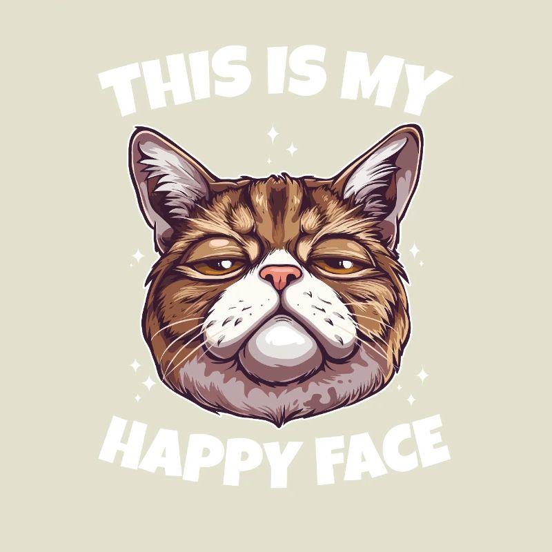 C’est mon chat au visage heureux
