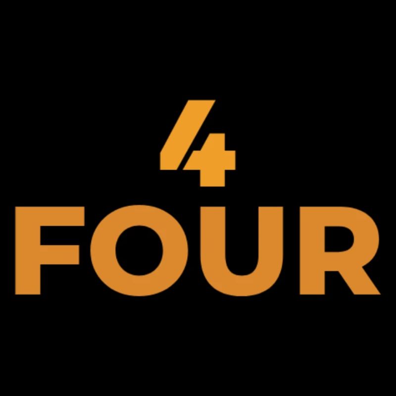 DESIGN CHIFFRE 4  ET LETTRES TYPOGRAPHY