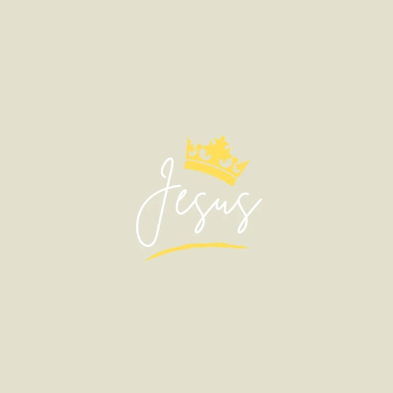 Chemise Jésus Crown Script