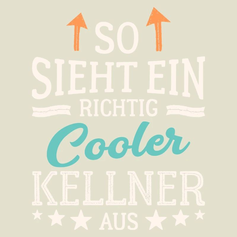 So sieht ein richtig cooler Kellner aus Bedienung