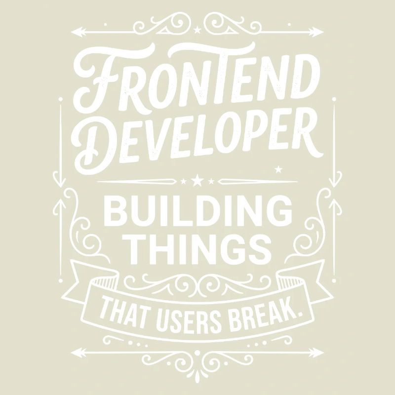 Frontend developer builds things